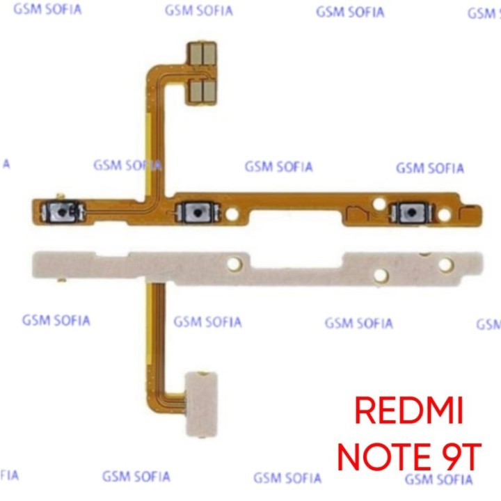 Flex Boton Power Encedido Y Volumen Para Xiaomi Redmi Note 9T / Redmi Note 9 5G