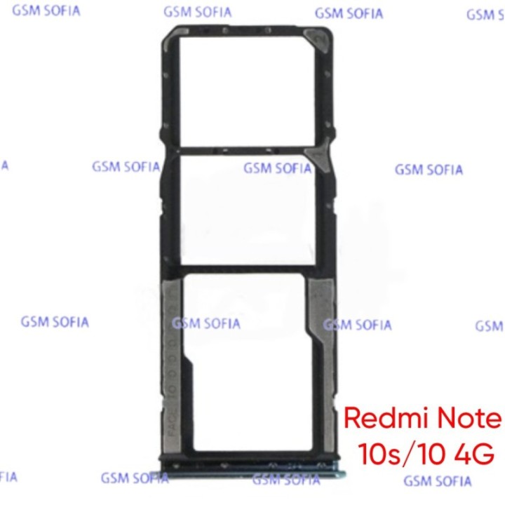 Bandeja sim + micro sd para Redmi note 10s / Redmi note 10 4G -VERDE
