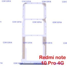 bandeja sim para Xiaomi Redmi Note 10 Pro 4G - Azul claro