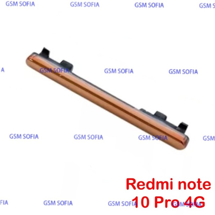 Botón lateral volumen para redmi note 10 Pro - Naranja