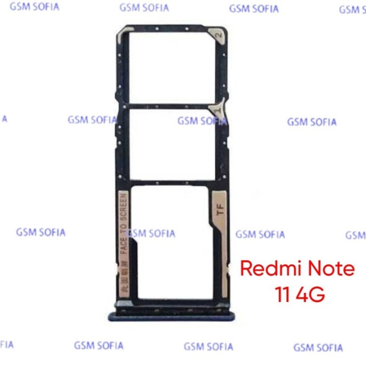 Bandeja sim para Redmi Note 11 4G / Redmi Note 11S 4G - Azul