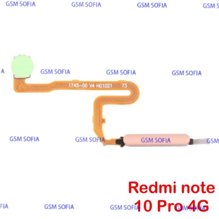 Flex huella para Xiaomi Redmi Note 10 Pro - Naranja