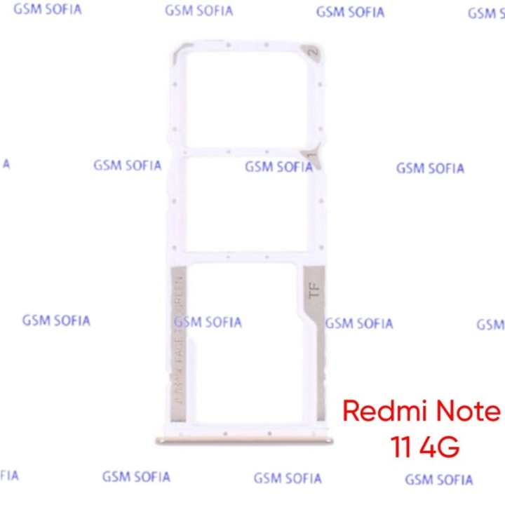 Bandeja sim para Redmi Note 11 4G / Redmi Note 11S 4G - Oro