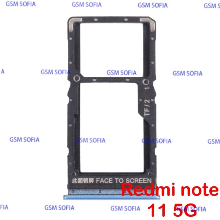Bandeja sim para Poco M4 Pro 5G / Redmi Note 11 5G / Redmi Note 11s 5G - Azul