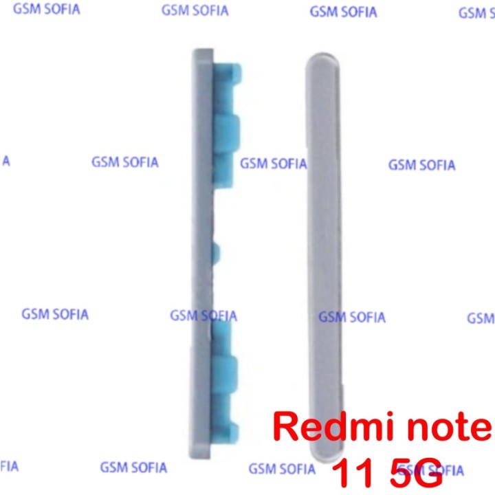 Boton lateral volumen para Redmi note 11 5g ／ Redmi note 11s 5G - plata