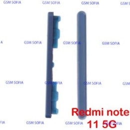 Boton lateral volumen para Redmi note 11 5g ／ Redmi note 11s 5G - Azul
