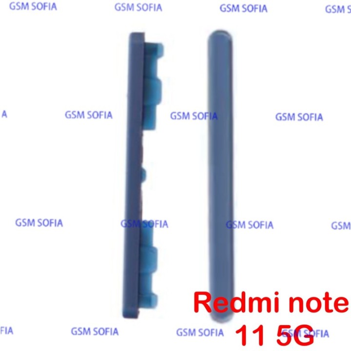 Boton lateral volumen para Redmi note 11 5g ／ Redmi note 11s 5G - Azul