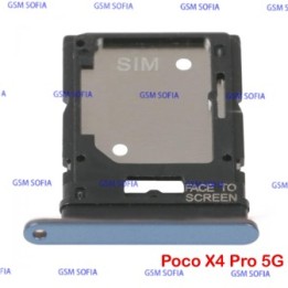 Bandeja sim para Redmi Note 11 Pro 4G / Redmi Note 11 Pro 5G / Poco X4 Pro 5G / Redmi Note 12 Pro 4G - Azul Marino