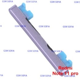 Boton volumen para Redmi Note 11 Pro 4G / Redmi Note 11 Pro 5G / Redmi Note 11 Pro Plus 5G / Redmi Note 12 Pro 4G - Lila