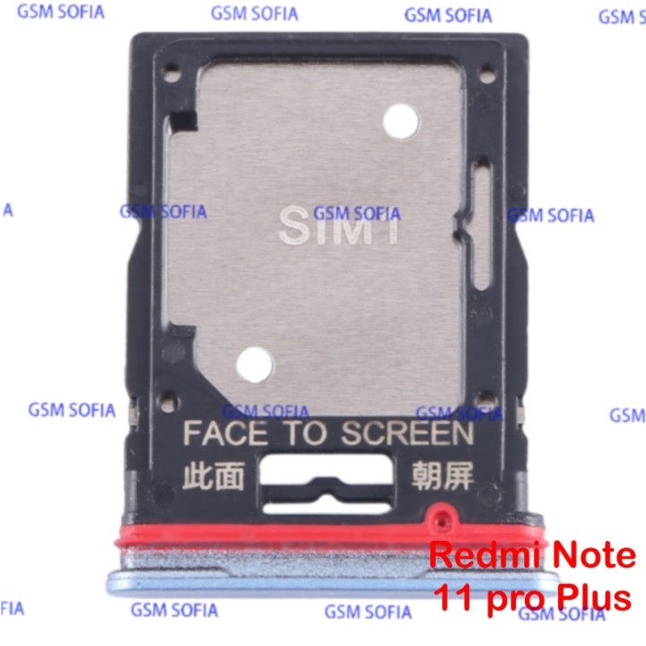 Bandeja sim para Redmi Note 11 Pro Plus / 21091116UG - Azul