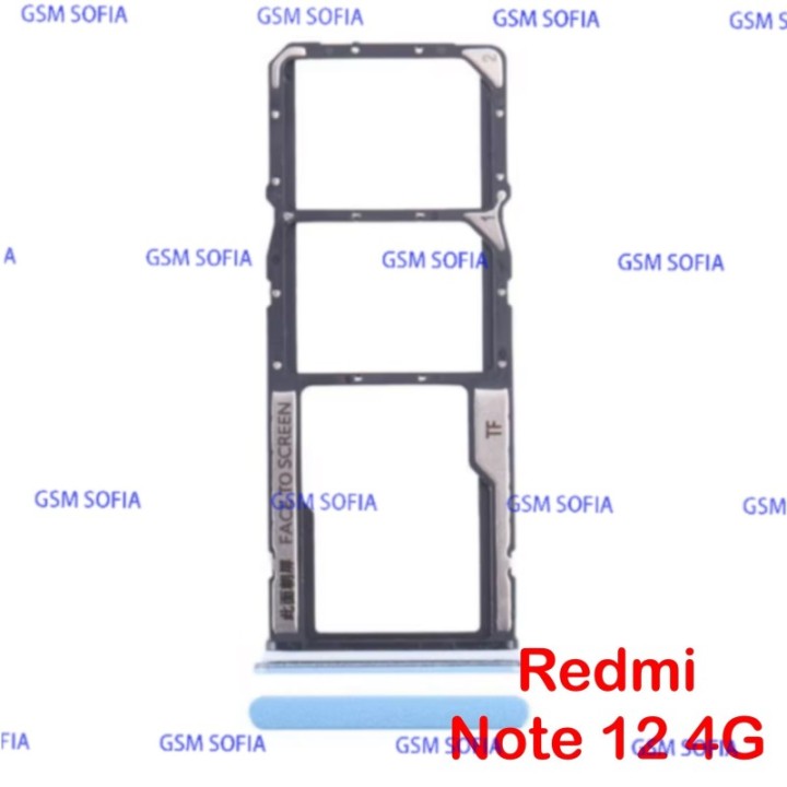 BANDEJA SIM + SD PARA XIAOMI REDMI NOTE 12 4G / 22111317I - AZUL