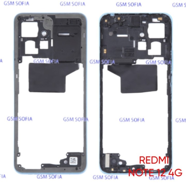Marco Lateral Para Redmi note 12 4G - Azul