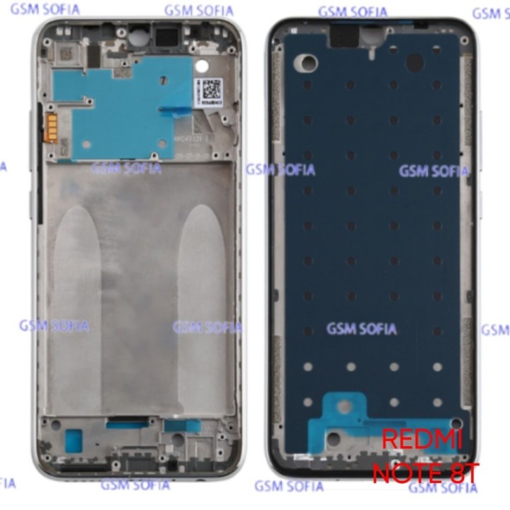 Chasis Frontal / Carcasa Delantera Para Xiaomi Redmi Note 8t - Plata