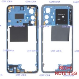 Marco Lateral Externa Para Redmi Note 11 5G / Redmi Note 11s 5G - Azul