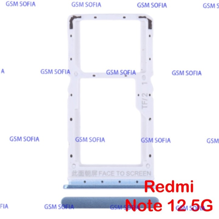BANDEJA SIM PARA XIAOMI REDMI NOTE 12 5G / POCO X5 5G - AZUL