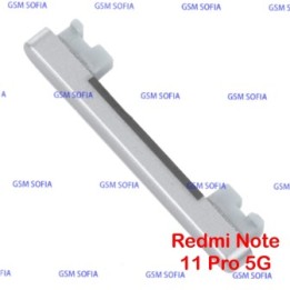 Boton volumen para Redmi Note 11 Pro 4G / Redmi Note 11 Pro 5G / Redmi Note 11 Pro Plus 5G / Redmi Note 12 Pro 4G - Plata