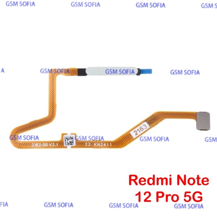 Flex Lector Huella Para Redmi Note 12 Pro 5G / Redmi Note 12 Pro Plus 5G / Poco X5 Pro 5G - BLANCO