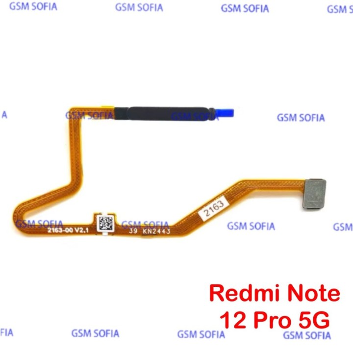 Flex Lector Huella Para Redmi Note 12 Pro 5G / Redmi Note 12 Pro Plus 5G / Poco X5 Pro 5G - NEGRO