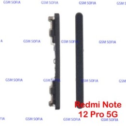 Boton volumen para Redmi Note 12 Pro 5G - Negro