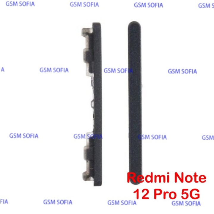 Boton volumen para Redmi Note 12 Pro 5G - Negro