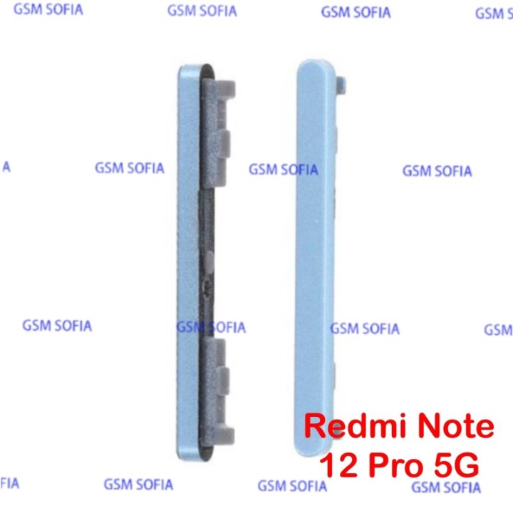 Boton volumen para Redmi Note 12 Pro 5G - Azul