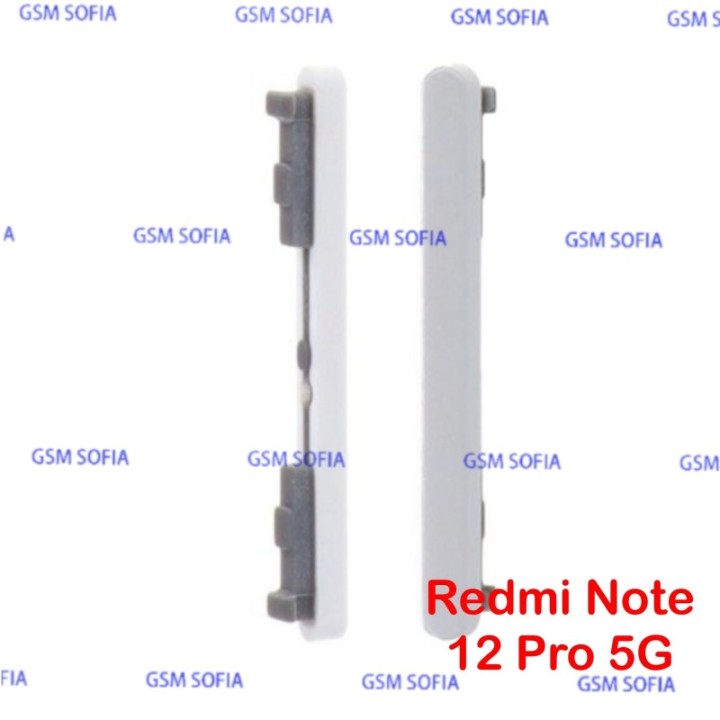 Boton volumen para Redmi Note 12 Pro 5G - Plata