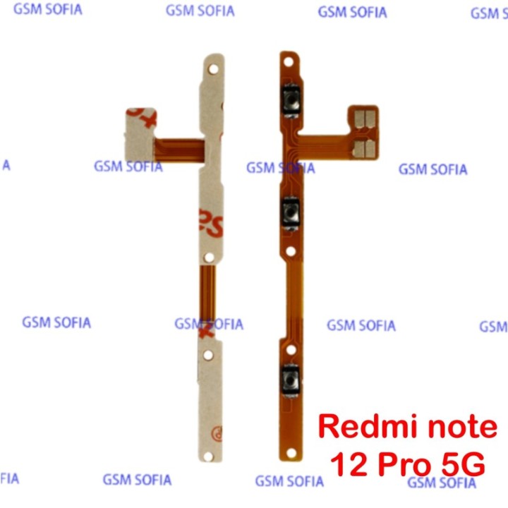 Flex Power + Volumen Para Redmi Note 12 Pro 5G / Poco X5 Pro 5G / Redmi Note 12 Pro Plus