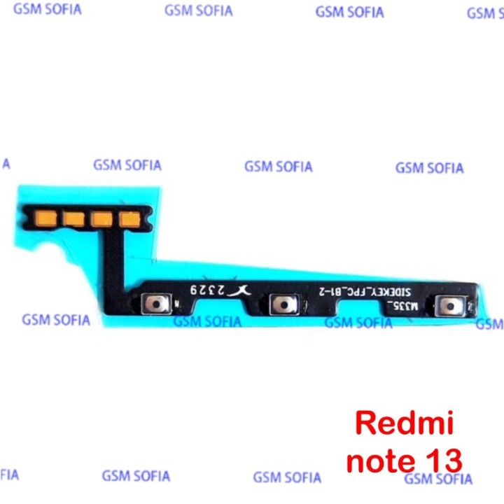 Flex Boton Power Encendido Y Volumen Para Xiaomi Redmi Note 13 4G