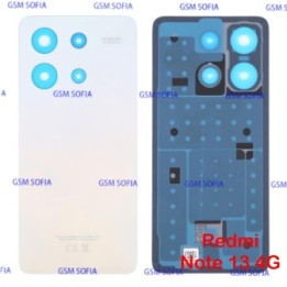 Tapa trasera para Redmi note 13 4G - Blanco / oro
