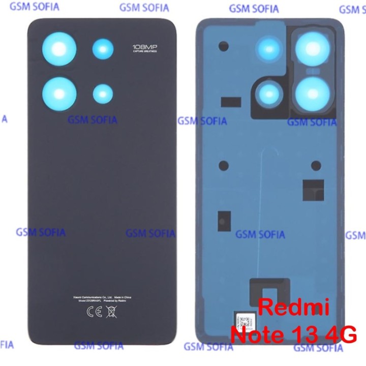 Tapa trasera para Redmi note 13 4G - Negro