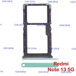 Bandeja Sim + Micro SD Para Redmi Note 13 5G / Redmi Note 13 Pro 4G - Verde