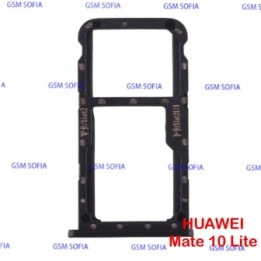 Bandeja SIM + SIM/SD Para Huawei Mate 10 Lite - Negro