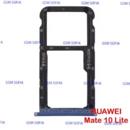 Bandeja SIM + SIM/SD Para Huawei Mate 10 Lite - Azul