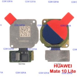 Flex De Lector Huella Para Huawei Mate 10 Lite / Mate 20 Lite / Y6 2019 / Y7 2017 / Y7 2019 / Y9 2018 / Y9 2019 - Azul Marino
