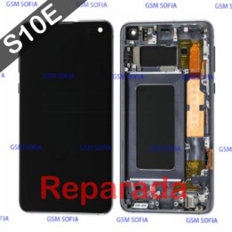 Pantalla Completa Con Marco Ori Reparado Para Samsung Galaxy S10e - NEGRO