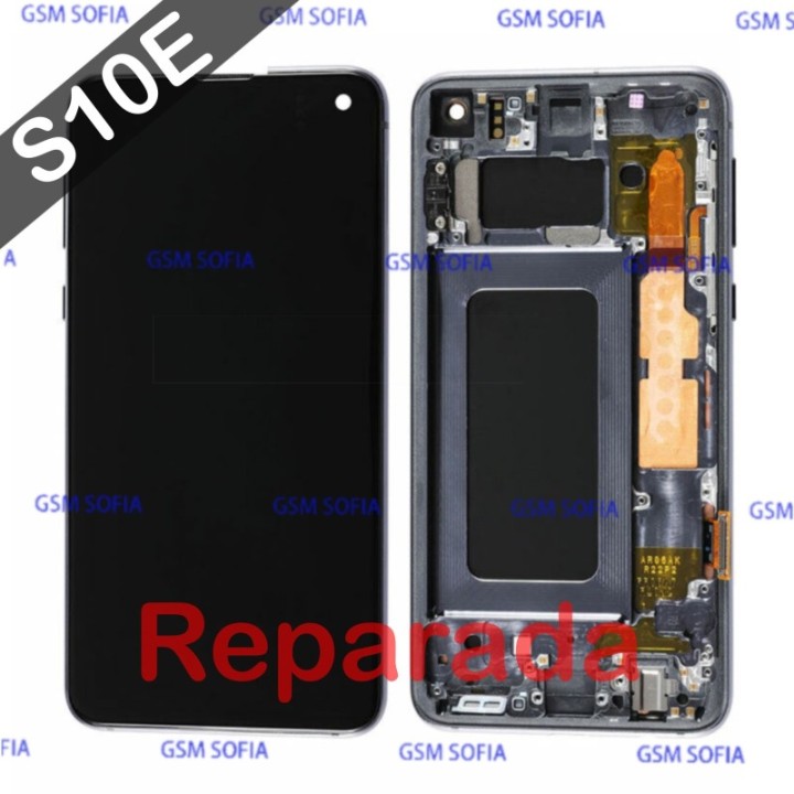 Pantalla Completa Con Marco Ori Reparado Para Samsung Galaxy S10e - NEGRO
