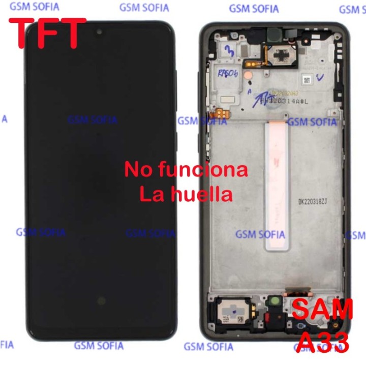 Pantalla completa TFT con marco para Samsung Galaxy A33 5G / A336 - Negro
