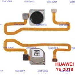 Flex De Lector De Huella Para Huawei Y6 2018 - Negro