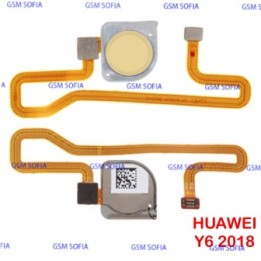 Flex De Lector De Huella Para Huawei Y6 2018 - Oro