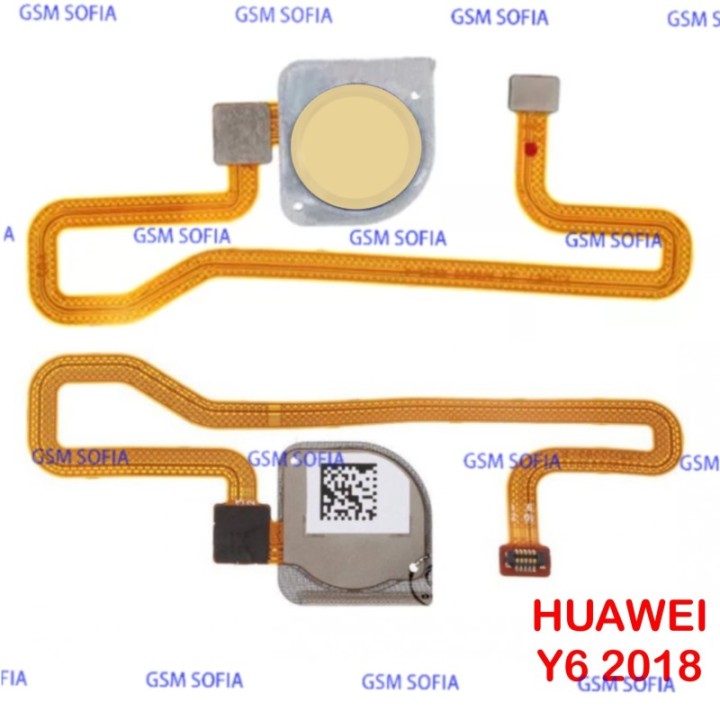 Flex De Lector De Huella Para Huawei Y6 2018 - Oro