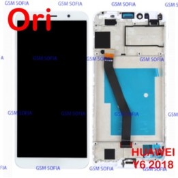 Pantalla completa Ori con marco para Huawei y6 2018 / Y6 Prime 2018 - Blanco