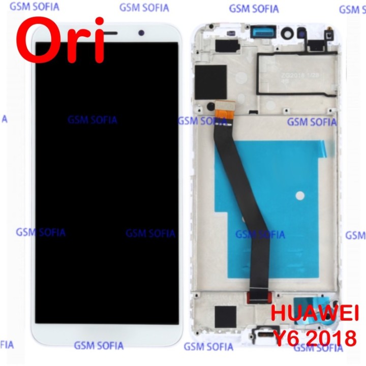 Pantalla completa Ori con marco para Huawei y6 2018 / Y6 Prime 2018 - Blanco