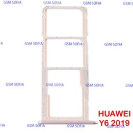 Bandeja Sim Micro SD Para Huawei Y6 2019 / Huawei Y6S - Oro