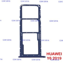 Bandeja Sim Micro SD Para Huawei Y6 2019 / Huawei Y6S - Azul
