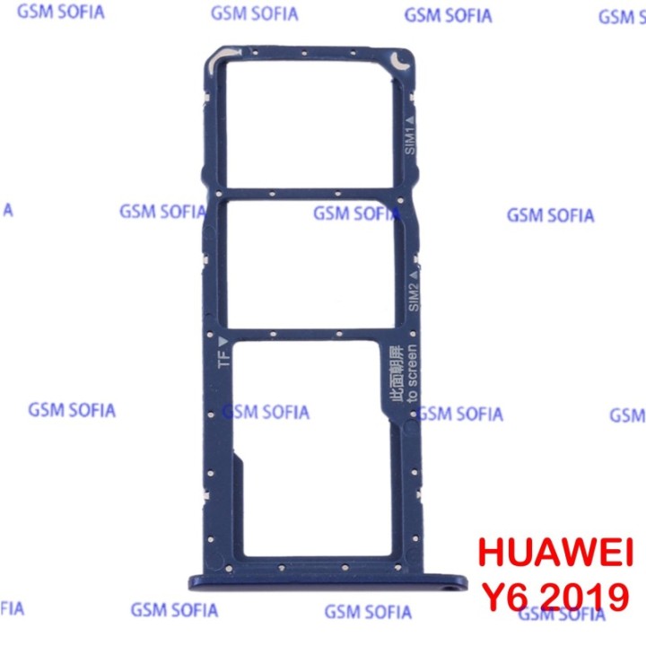 Bandeja Sim Micro SD Para Huawei Y6 2019 / Huawei Y6S - Azul