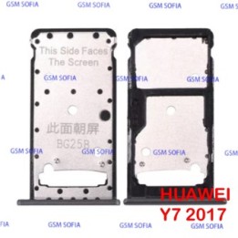 Bandeja Sim+SD / Duo SIM Para Huawei Y7 2017 / Y7 Prime / Holly 4 Plus / Enjoy 7 Plus - Negro