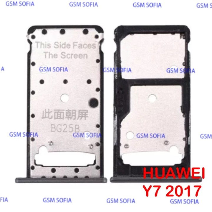 Bandeja Sim+SD / Duo SIM Para Huawei Y7 2017 / Y7 Prime / Holly 4 Plus / Enjoy 7 Plus - Negro