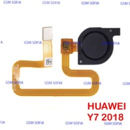 Flex De Lector De Huella Para Huawei Y7 2018 - Negro