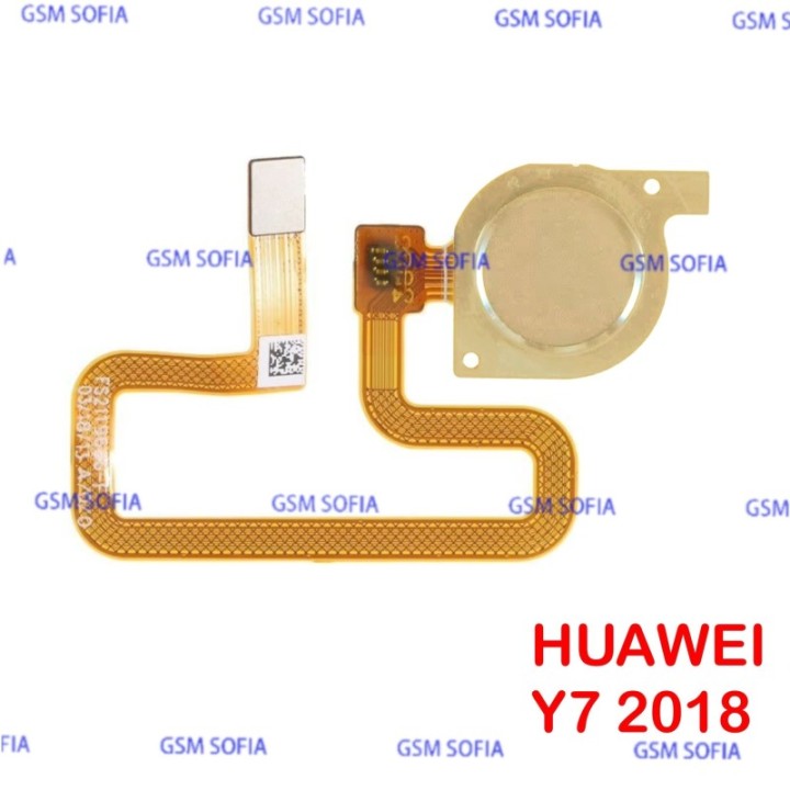 Flex De Lector De Huella Para Huawei Y7 2018 - oro