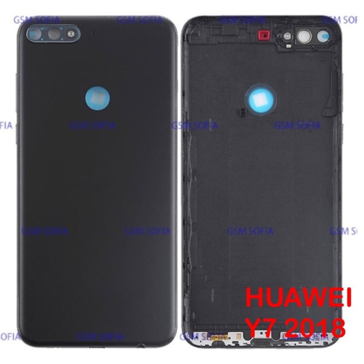 Tapa Trasera Para Huawei Y7 2018 - negro